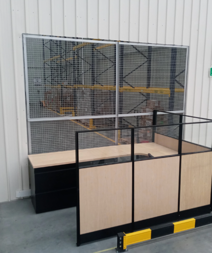 Divisiones Mixtas madera y vidrio